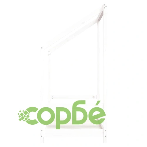 Рамка за детско легло, бяла, 70x140 см, бор масив ➤ топ цена ➤ sorbe.bg