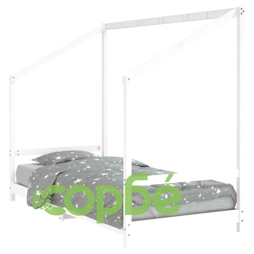 Детска рамка за легло, бяла, 90x190 см, бор масив ➤ топ цена ➤ sorbe.bg
