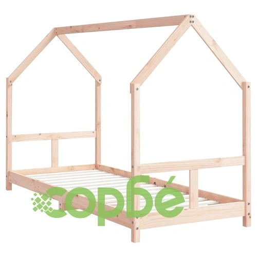 Детска рамка за легло 80x200 см борово дърво масив ➤ топ цена ➤ sorbe.bg