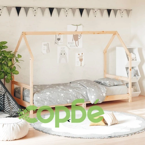 Детска рамка за легло 80x200 см борово дърво масив ➤ топ цена ➤ sorbe.bg