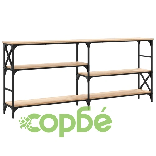 Конзолна маса, дъб сонома, 180x29x76,5 см, инженерно дърво ➤ топ цена ➤ sorbe.bg