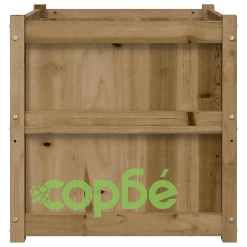 Градински сандък, 60x60x60 см, импрегнирано борово дърво ➤ топ цена ➤ sorbe.bg