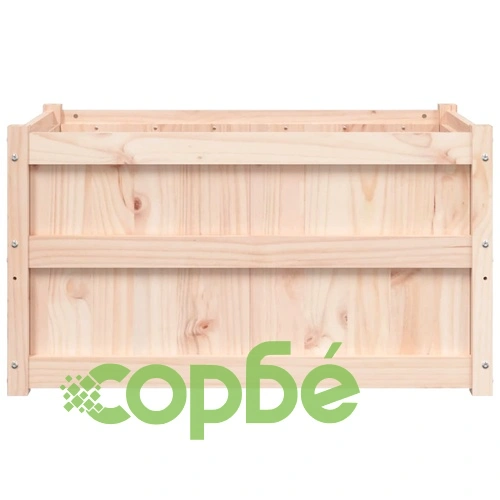 Градински сандък, 90x50x50 см, борово дърво масив ➤ топ цена ➤ sorbe.bg