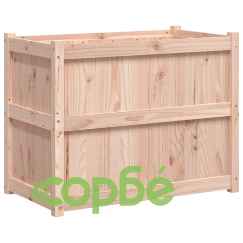 Градински сандък, 90x50x70 см, борово дърво масив ➤ топ цена ➤ sorbe.bg