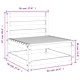 Градински кресла без подлакътници, 3 бр, 70x70x67 см