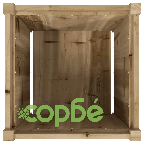 Градинска кашпа 50x50x50 см импрегниран бор ➤ топ цена ➤ sorbe.bg