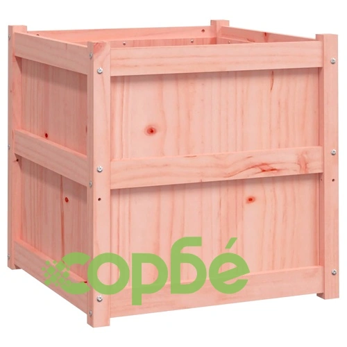 Градински сандък, 60x60x60 см, дугласко дърво масив ➤ топ цена ➤ sorbe.bg