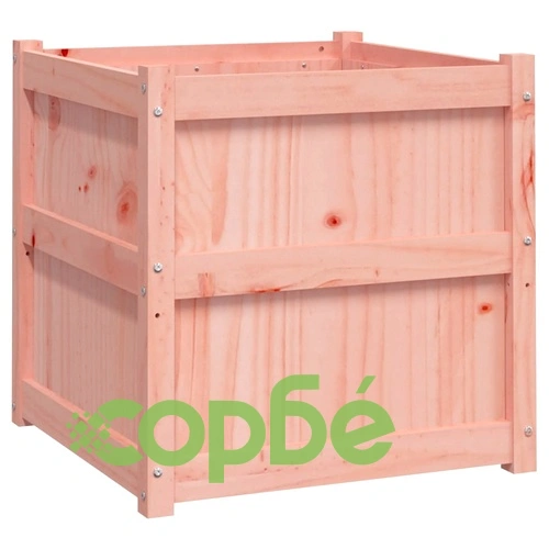 Градински сандък, 60x60x60 см, дугласко дърво масив ➤ топ цена ➤ sorbe.bg
