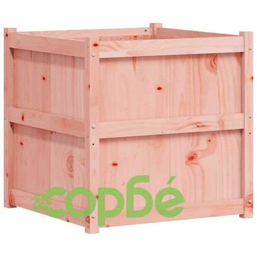 Градински сандък, 70x70x70 см, дугласко дърво масив ➤ топ цена ➤ sorbe.bg