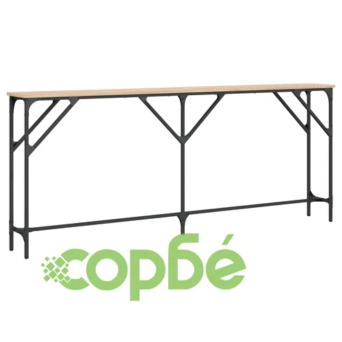 Конзолна маса, дъб сонома, 180x23x75 см, инженерно дърво ➤ топ цена ➤ sorbe.bg