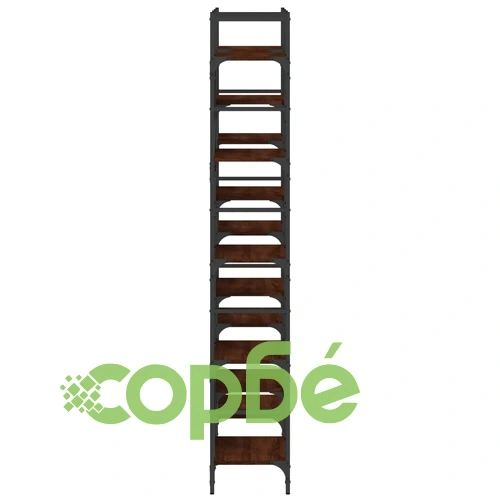 Етажерка за книги кафяв дъб 127,5x28,5x172,5 см инженерно дърво ➤ топ цена ➤ sorbe.bg