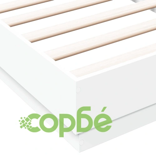 Рамка за легло с LED осветление, бяла, 90x190 см ➤ топ цена ➤ sorbe.bg
