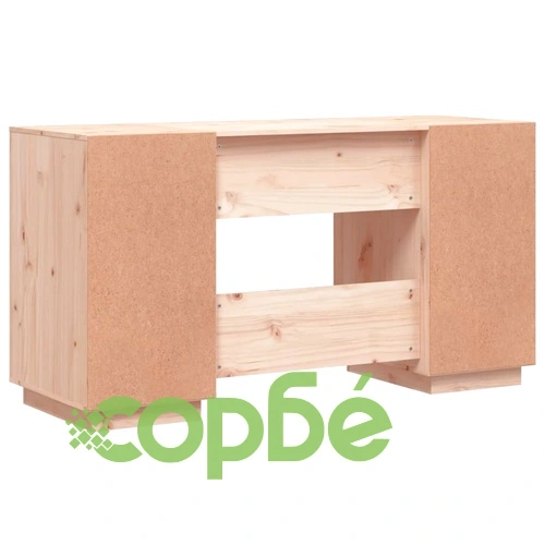 Бюро, 140x50x75 см, борово дърво масив ➤ топ цена ➤ sorbe.bg