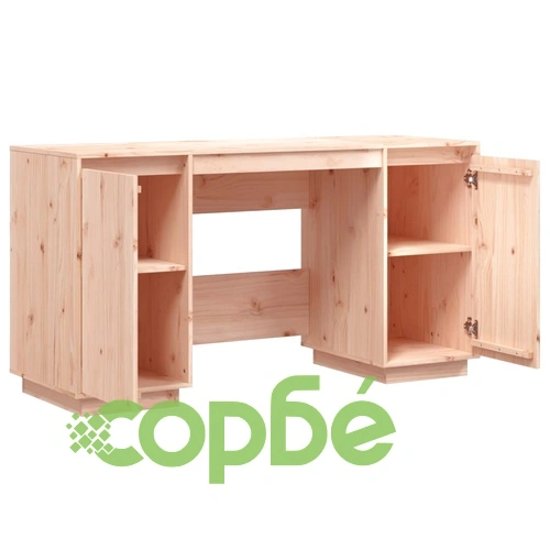 Бюро, 140x50x75 см, борово дърво масив ➤ топ цена ➤ sorbe.bg