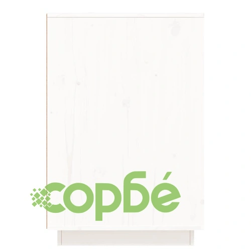 Бюро, бяло, 140x50x75 см, борово дърво масив ➤ топ цена ➤ sorbe.bg