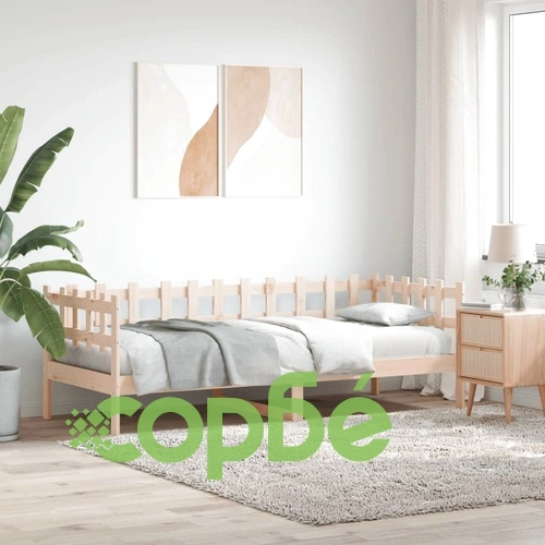 Дневно легло без матрак, 90x200 см, борово дърво масив ➤ топ цена ➤ sorbe.bg