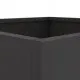 Кашпи, 2 бр, черни, 32x30x29 см, студеновалцувана стомана