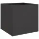 Кашпи, 2 бр, черни, 49x47x46 см, студеновалцувана стомана