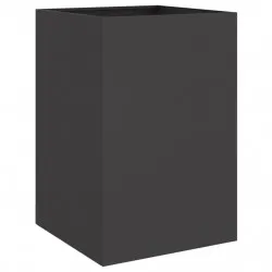 Кашпа, черна, 52x48x75 см, студеновалцувана стомана