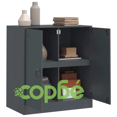 Бюфет, антрацит, 67x39x73 см, стомана ➤ топ цена ➤ sorbe.bg