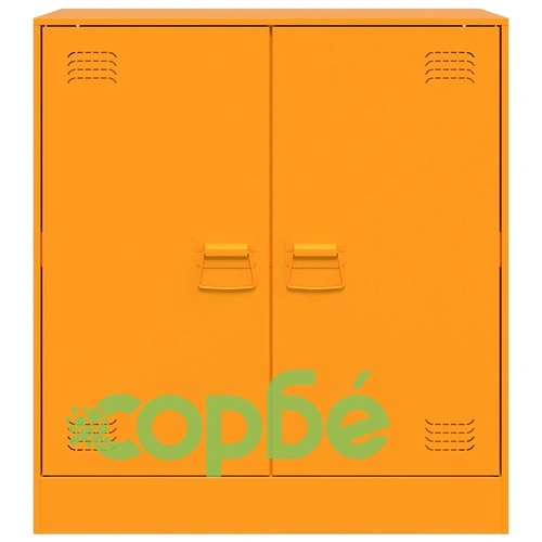 Бюфет, горчица жълто, 67x39x73 см, стомана ➤ топ цена ➤ sorbe.bg
