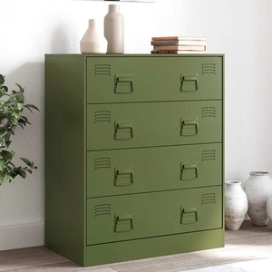 Бюфет, маслиненозелен, 67x39x83 см, стомана