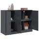 Бюфет, антрацит, 99x39x73 см, стомана