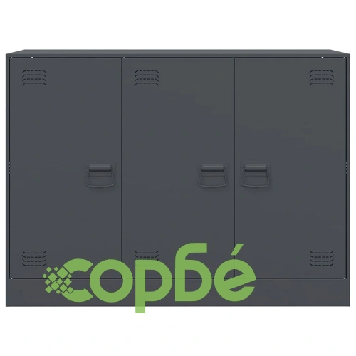 Бюфет, антрацит, 99x39x73 см, стомана ➤ топ цена ➤ sorbe.bg