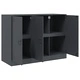 Бюфет, антрацит, 99x39x73 см, стомана