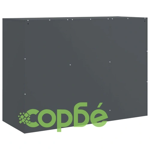 Бюфет, антрацит, 99x39x73 см, стомана ➤ топ цена ➤ sorbe.bg