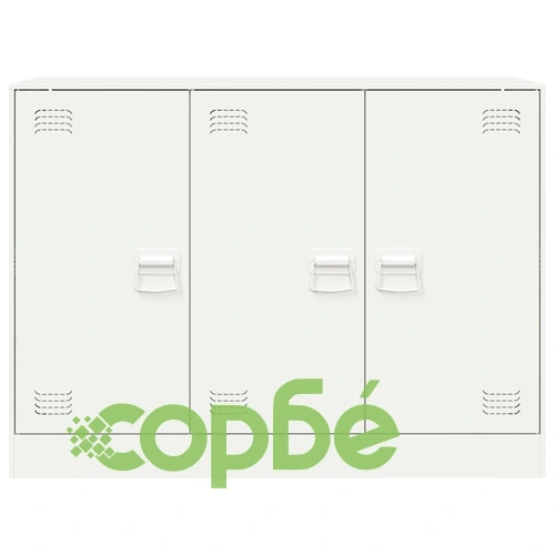 Бюфет, бял, 99x39x73 см, стомана ➤ топ цена ➤ sorbe.bg