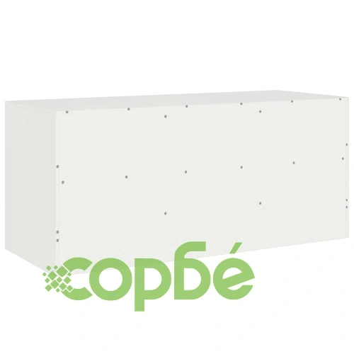 ТВ шкаф, бял, 99x39x44 см, стомана ➤ топ цена ➤ sorbe.bg