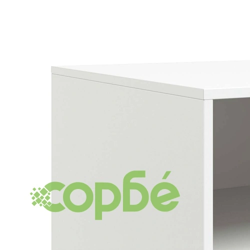 ТВ шкаф, бял, 67x39x44 см, стомана ➤ топ цена ➤ sorbe.bg