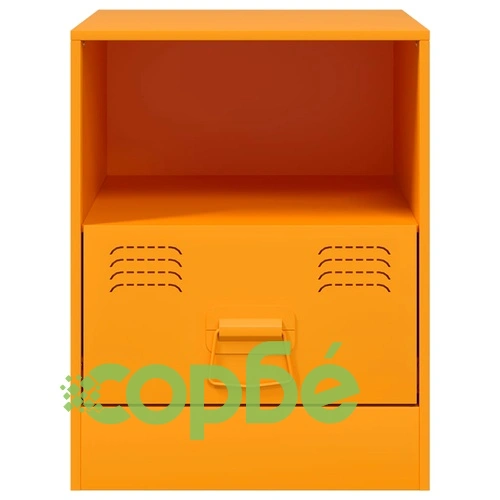 Нощни шкафчета 2 бр горчица жълто 34,5x39x44 см стомана ➤ топ цена ➤ sorbe.bg