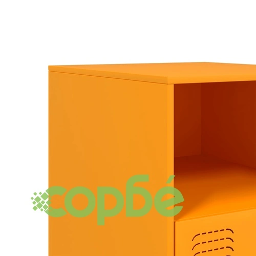 Нощни шкафчета 2 бр горчица жълто 34,5x39x44 см стомана ➤ топ цена ➤ sorbe.bg