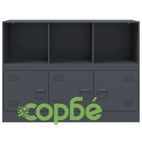 Бюфет, антрацит, 99x39x73 см, стомана ➤ топ цена ➤ sorbe.bg
