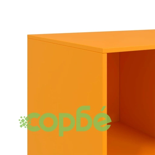 Бюфет, горчица жълто, 99x39x73 см, стомана ➤ топ цена ➤ sorbe.bg