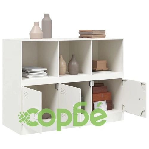 Бюфет, бял, 99x39x73 см, стомана ➤ топ цена ➤ sorbe.bg