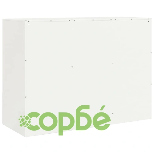 Бюфет, бял, 99x39x73 см, стомана ➤ топ цена ➤ sorbe.bg