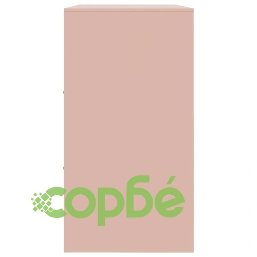 Бюфет, розов, 99x39x73 см, стомана ➤ топ цена ➤ sorbe.bg