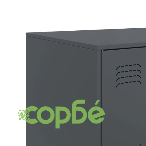 Бюфет, антрацит, 99x39x73 см, стомана ➤ топ цена ➤ sorbe.bg