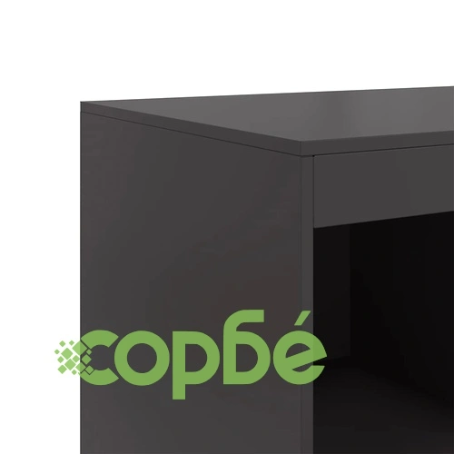 Висок шкаф, черен, 67x39x95 см, стомана ➤ топ цена ➤ sorbe.bg