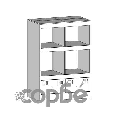 Висок шкаф, черен, 67x39x95 см, стомана ➤ топ цена ➤ sorbe.bg