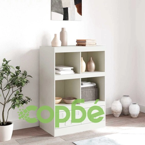 Висок шкаф, бял, 67x39x95 см, стомана ➤ топ цена ➤ sorbe.bg