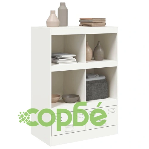 Висок шкаф, бял, 67x39x95 см, стомана ➤ топ цена ➤ sorbe.bg