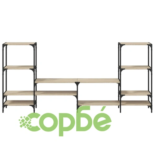 ТВ шкаф, сонома дъб, 206,5x28,5x95 см, инженерно дърво ➤ топ цена ➤ sorbe.bg