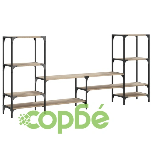 ТВ шкаф, сонома дъб, 206,5x28,5x95 см, инженерно дърво ➤ топ цена ➤ sorbe.bg