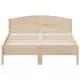 Рамка за легло с табла, 140х200 см, бор масив
