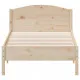 Рамка за легло с табла, 90x190 см, борово дърво масив