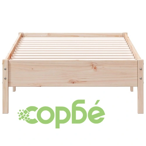 Рамка за легло без матрак, 90x190 см, масивна чамова дървесина ➤ топ цена ➤ sorbe.bg